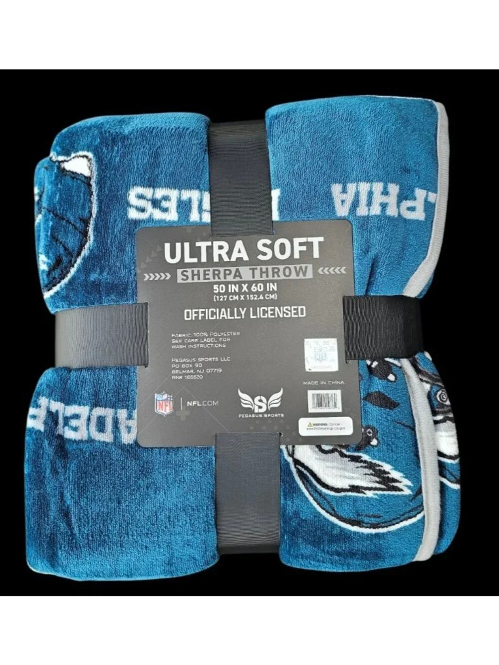 Philadelphia Eagles Sherpa Throw Blanket Ultra Supersoft 60